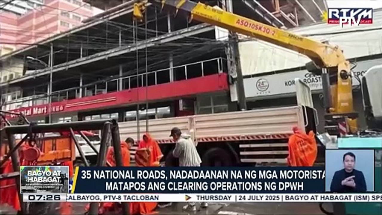 35 national roads, nadadaanan na ng mga motorista matapos ang clearing operations ng DPWH