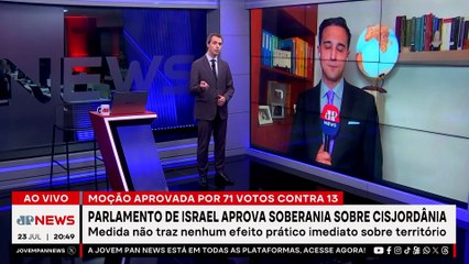 Parlamento de Israel aprova soberania sobre Cisjordânia