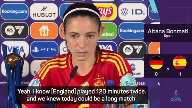 Bonmati ready for World Cup final repeat against England