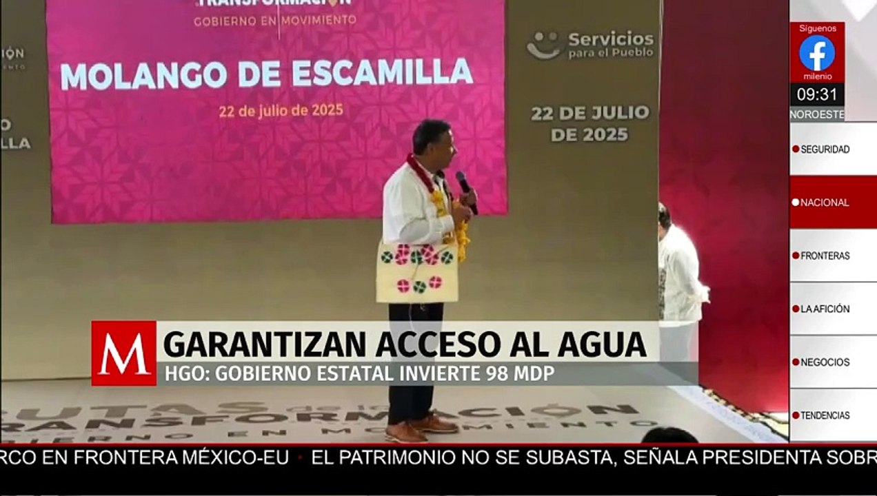 El gobierno estatal de Hidalgo garantiza acceso al agua potable