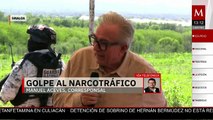 Operativo en Culiacán: incineran droga y retiran 1,652 cámaras de red criminal