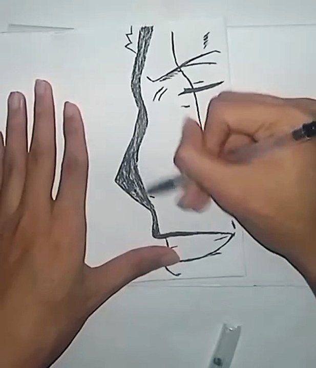 Zoro Drawing Side Face Happy 😊 + Zoro Eye 👁️