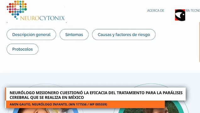 Neurólogo cuestionó la eficacia del tratamiento para la parálisis cerebral que se realiza en México