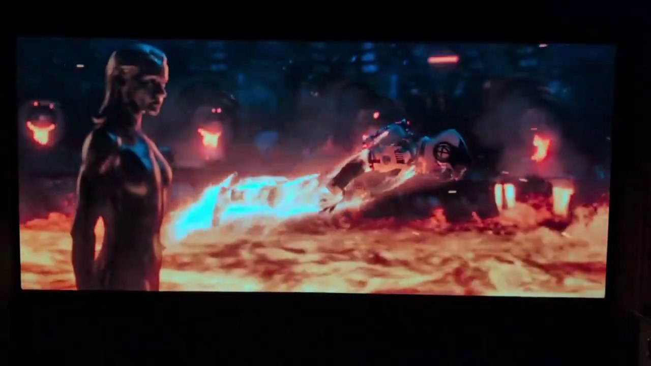 Silver surfer and Johnny storm scene | Fantastic four first steps 2025