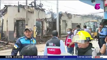 Expectativa por conocer las causas que provocaron incendio en el centro histórico de Tegucigalpa