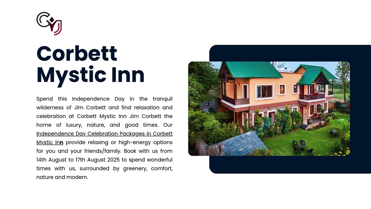 Celebrate Independence Day at Corbett Mystic Inn Jim Corbett!