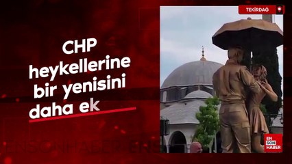 CHP, heykellerine bir yenisini daha ekledi: Tekirdağ'da açıldı