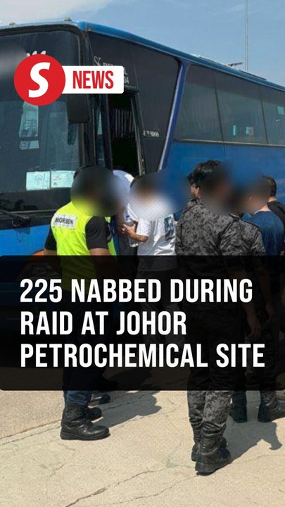 Immigration Dept nabs 225 during raid at Johor petrochemical site