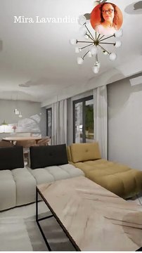 Cuisine fermée de 20m2 avec un îlot coin repas