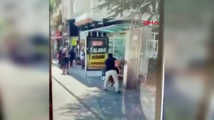 Komşusunun kızını otobüs durağında tornavida ile yaraladı
