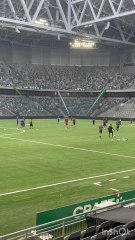 Aux côtés du Sporting de Charleroi lors de sa découverte de la 3Arena de Stockholm