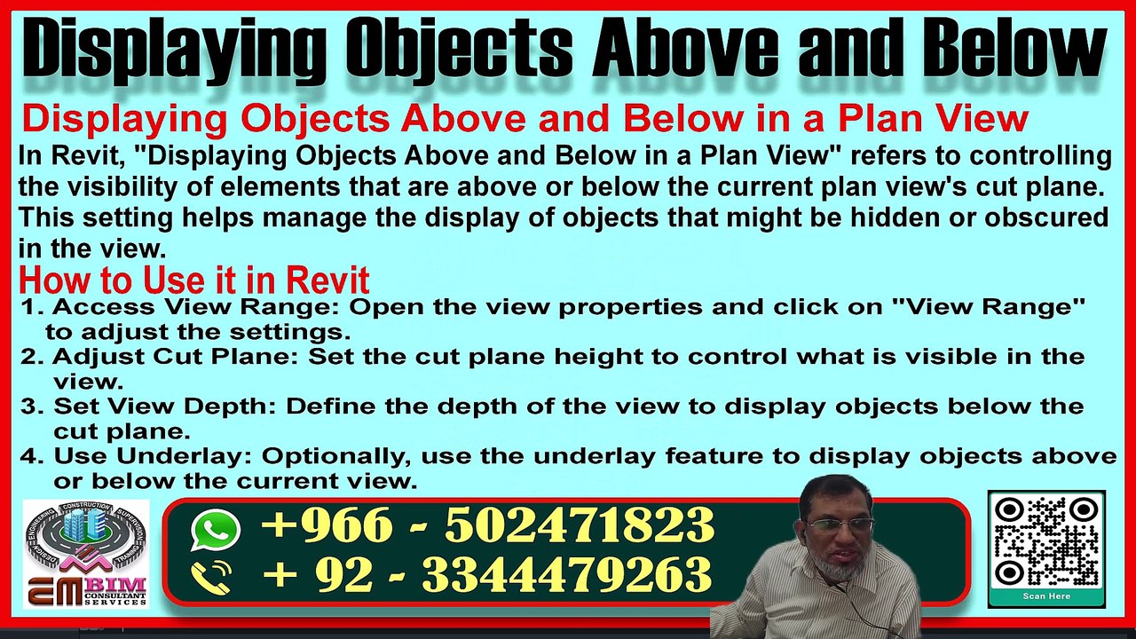Revit View Range Tutorial Displaying Objects Above & Below in Plan Views