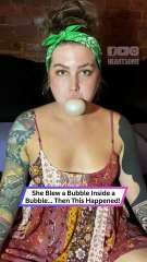 She Blew a Bubble Inside a Bubble… Then THIS Happened! 💥🤣