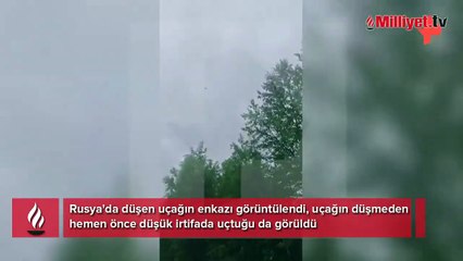 49 kişiyi taşıyan Rus yolcu uçağının enkazı alevler içinde bulundu