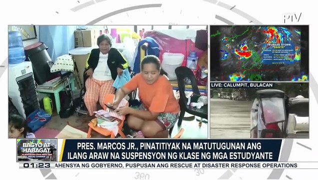 PBBM, inalam ang aksyon ng gobyerno sa magkakasunod na bagyo at habagat; ilang araw na kanselasyon ng klase, pinatutugunan ng Pangulo | ulat ni: Kenneth Paciente