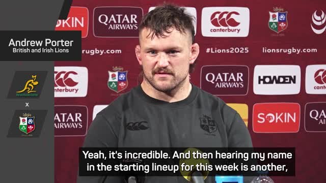 Dream come true to play for the Lions - Porter