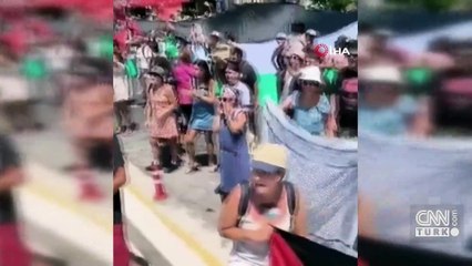 Yunan Adası’nda İsrail protestosu: Turistlere giriş engeli!