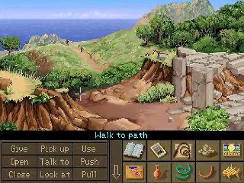 Jeux Vidéo : Indiana Jones et le mystère de l'atlantide (1992) de Lucasarts (PC en VGA) Partie 3 Solution du Jeu