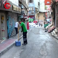 Beyoğlu'ndaki patlamayla çöken binanın izleri gün aydınlanınca ortaya çıktı