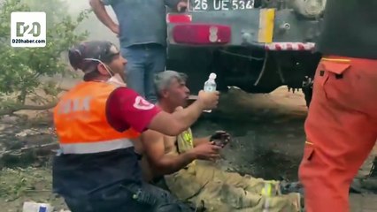 Yangından yaralı kurtulan Denizlili orman işçisinin sözleri: Su dökün bana
