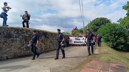 Els Mossos no deixen entrar la marxa a Sant Martí Vell