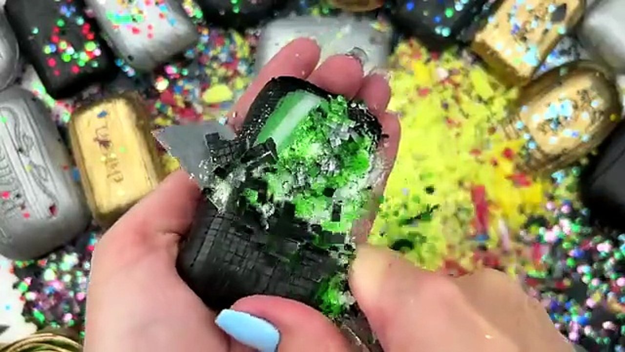 Crushing soap stripes - Clay cracking