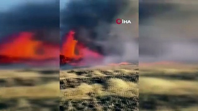 Yalova'da Tarlada Çıkan Yangında Yüzlerce Saman Balyası Kül Oldu