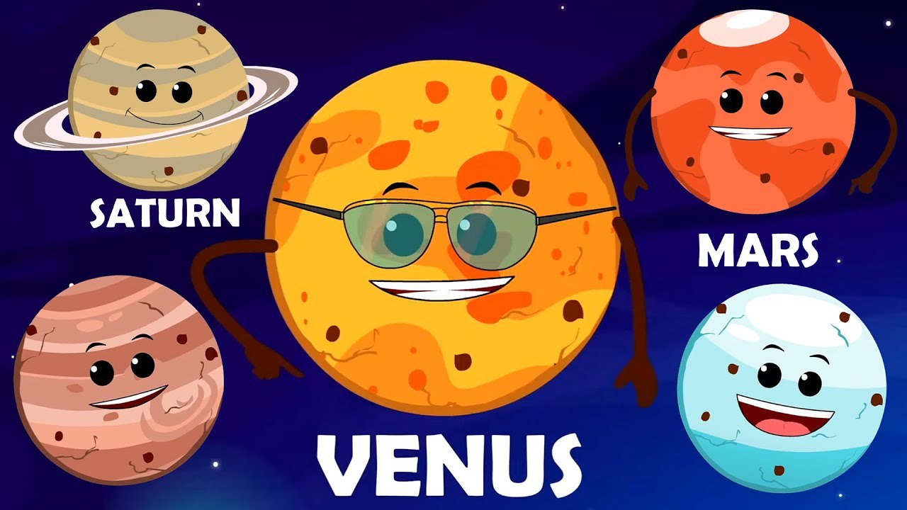 Solar System Song for Children | Zebra Nursery Rhymes Planet Song