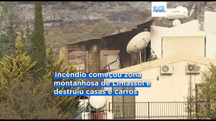 Incêndio florestal faz dois mortos em Chipre