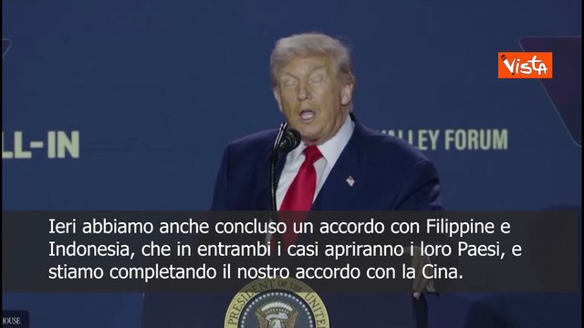Dazi, Trump: Concluso accordo con Filippine, stiamo completando quello con la Cina