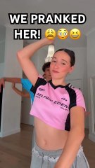 WE FINALLY PRANKED HER! 😳😩🤣 - #shorts