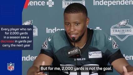 Will the 2,000-yard curse strike Saquon Barkley?