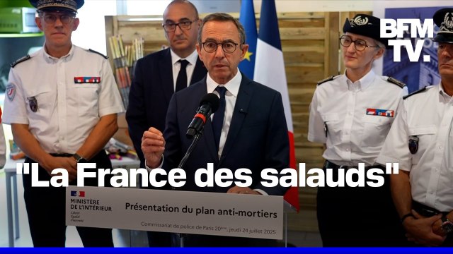 Tirs de mortiers: Bruno Retailleau dénonce “la France des salauds”