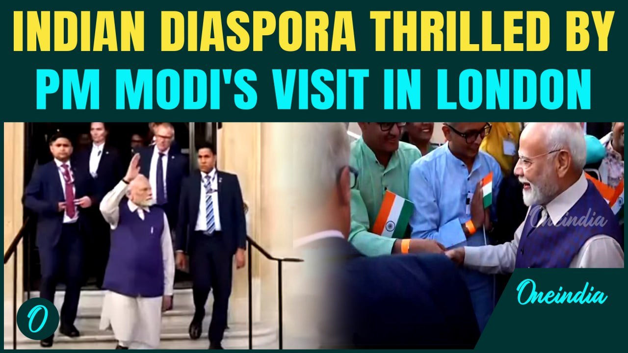 PM Modi's Grand Welcome: Indian Diaspora Floods Streets In London | Historic Trade Deal Looms