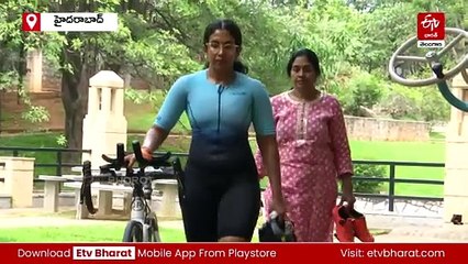 YUVA : ఐరన్​మ్యాన్​ పోటీలకు అర్హత సాధించిన హైదరాబాద్​ యువతి - భారతదేశ చరిత్రలోనే ఫస్ట్​ ఉమెన్​గా రికార్డ్