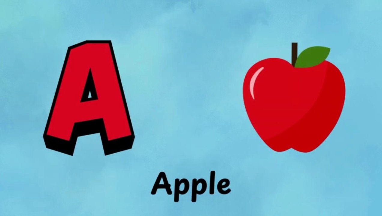 Phonics Song with TWO Words - A For Apple - ABC Alphabet Songs with Sounds for Children