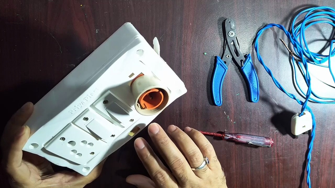 Electric board wiring connection| 1Holder  1socket 2switch| board wiring |