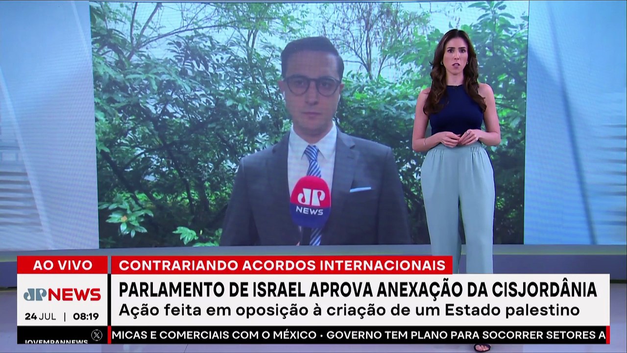 Parlamento de Israel aprova moção que pede anexação da Cisjordânia