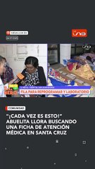 ABUELITA LLORA DE IMPOTENCIA POR SISTEMA DE SALUD