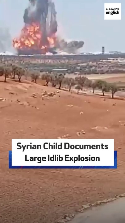 Syrian Child Documents A Large Explosion