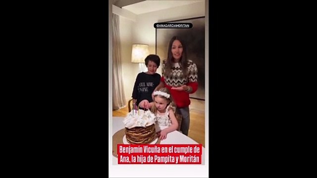 El video de Benjamín Vicuña junto a Pampita en el cupleaños de Ana García Moritán