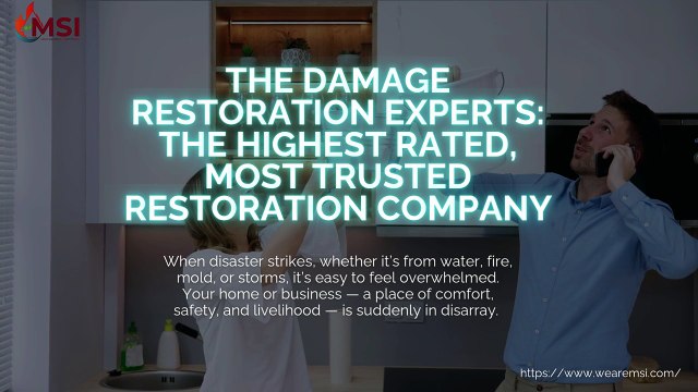 The Damage Restoration Experts The Highest Rated, Most Trusted Restoration Company