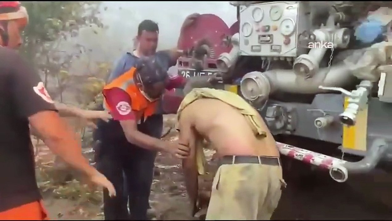 Alevlerden çıkarılan orman işçisi  “Kurtarın beni” dedi