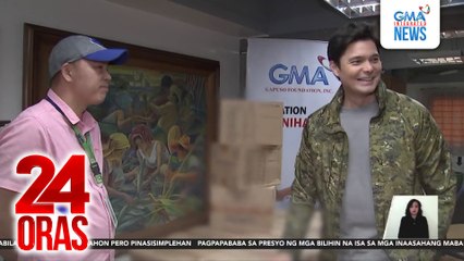 Dingdong Dantes at ilang Sparkle artist, katuwang ng GMAKF sa pagtulong sa mga binagyo | 24 Oras