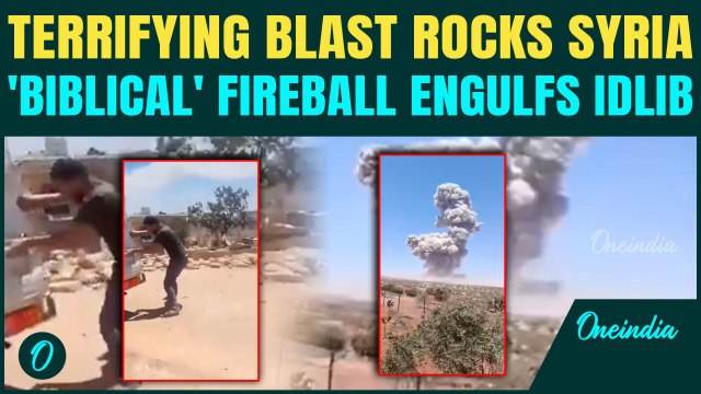 Israel BOMBS Syria's Idlib? 70+ Casualties as Massive Explosion ROCKS Ammo Depot | SHOCKING Video