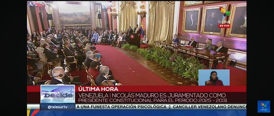 16 - Posesión de Nicolás Maduro 2025 - Telesur Parte 2 - 10.01.2025