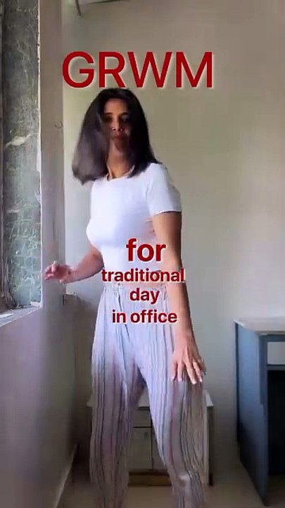 Cotton Saree Look for Traditional Day at the Office