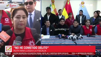 Ruth Nina llega a la Fiscalía para declarar sobre sus anuncios de “contar muertos” y no votos en las elecciones