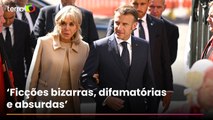 Macron processa influencer que espalha boato sobre esposa do presidente