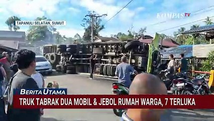 Kronologi Truk Rem Blong di Tapanuli Selatan, 7 Orang Luka | BERUT